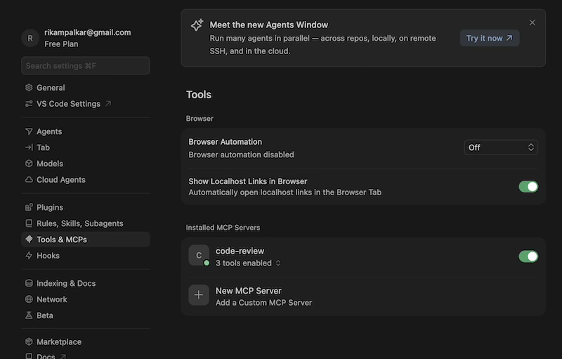 Cursor config
